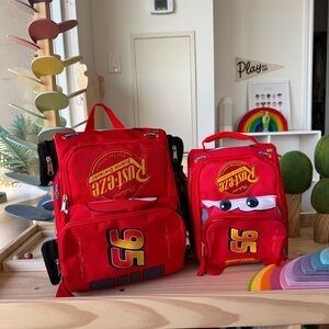 Target Lightning McQueen kids backpack + lunch bag